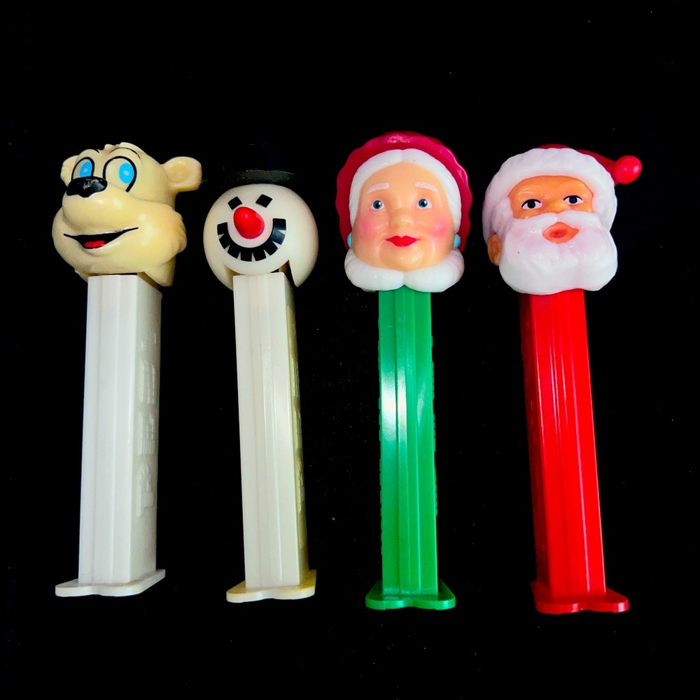 Vintage Christmas Pez Dispenser Set